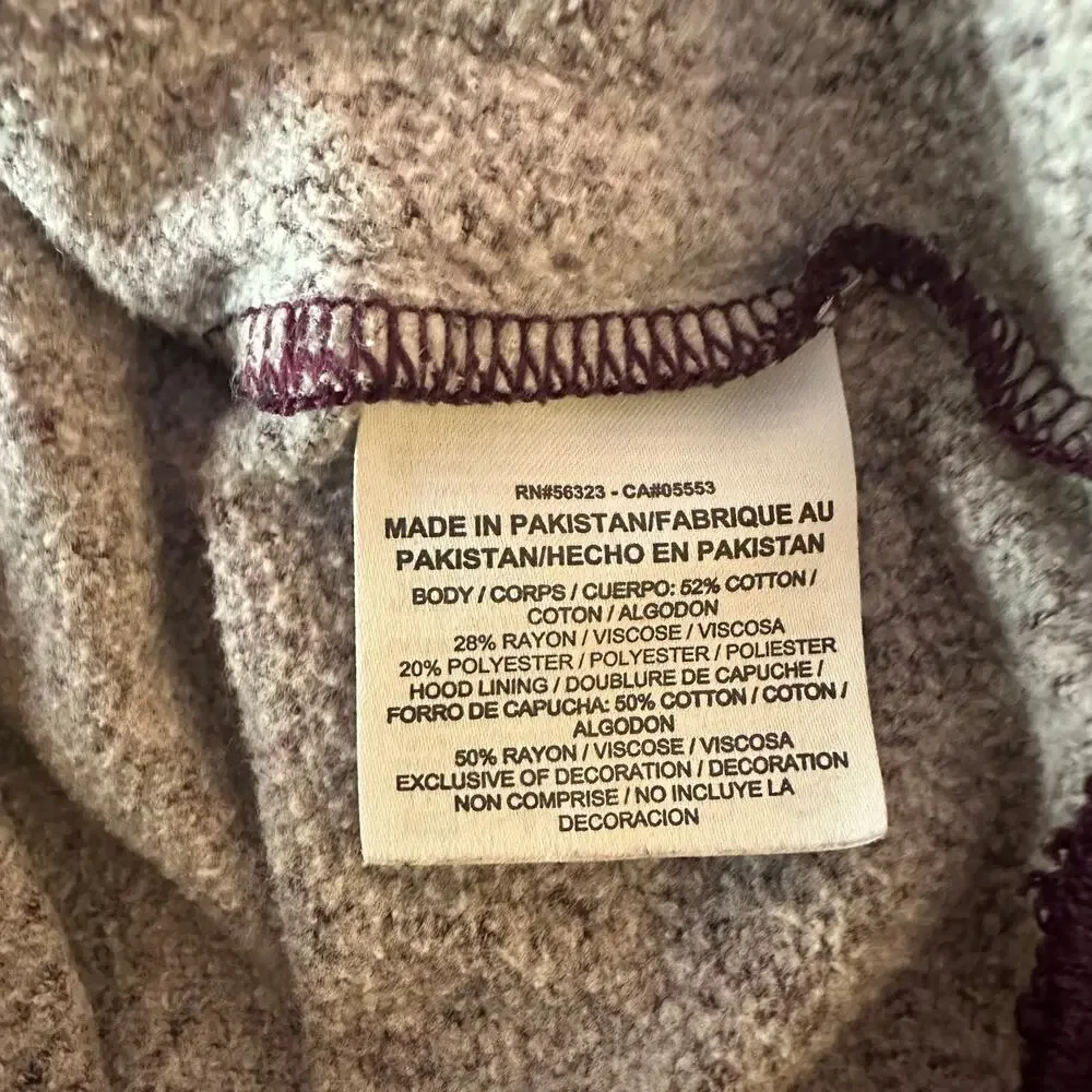 Nike Pullover Cowl Funnel Neck Hoodie Size 1X‎ Purple Burgundy Sporty Casual